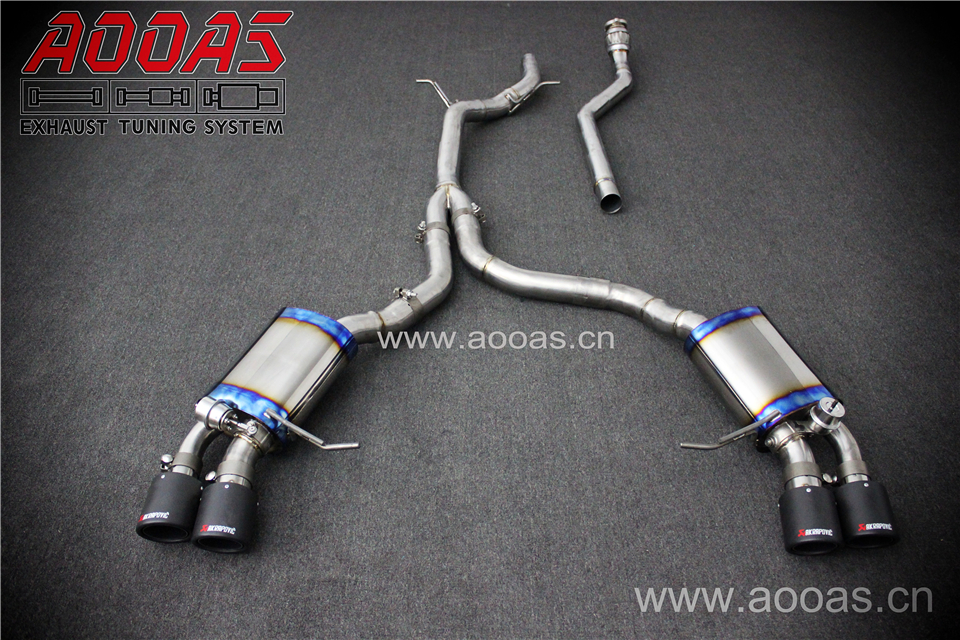 Porsche Macan All SS304 / Front Pipe (Downpipe Back) + Titanium / Valvetronic Catback System